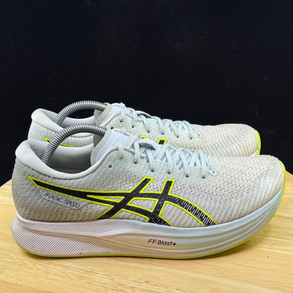 ASICS Wmns Magic Speed 2 'Sky Lime' 1012B274-402 Size 10.5 Athletic Shoe - Picture 5 of 10